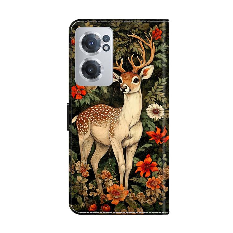 For OnePlus Nord CE 2 5G Crystal-Like Painted Vegan Leather Phone Case