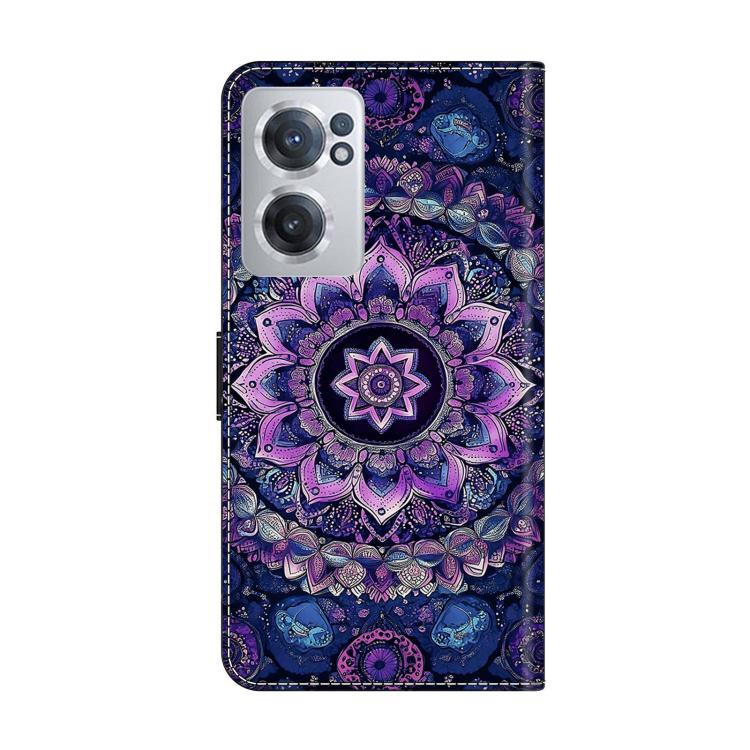 For OnePlus Nord CE 2 5G Crystal-Like Painted Vegan Leather Phone Case
