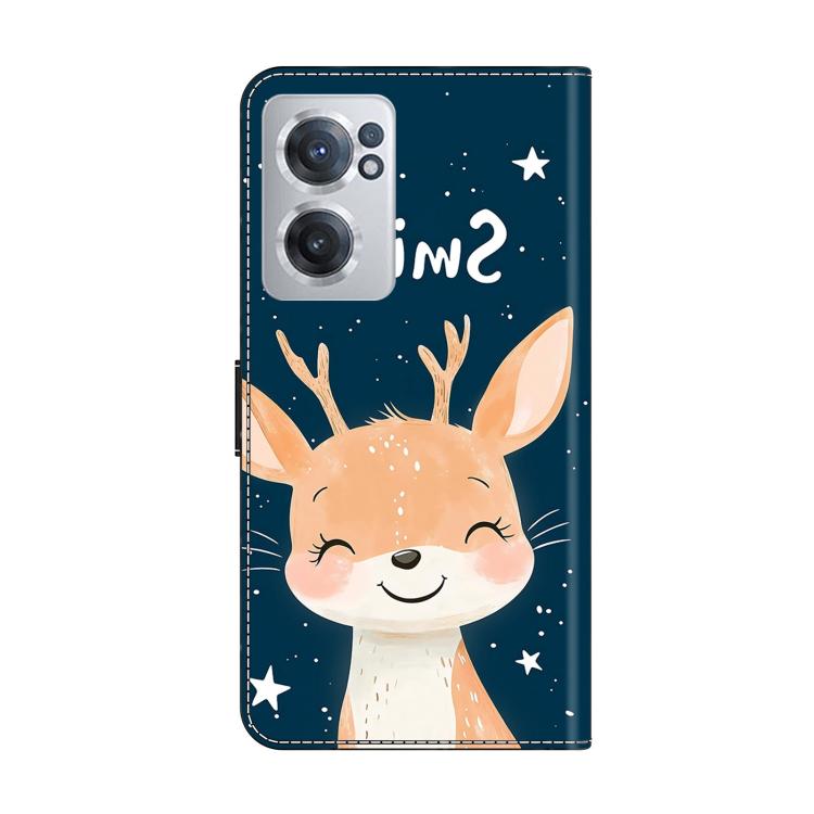 For OnePlus Nord CE 2 5G Crystal-Like Painted Vegan Leather Phone Case