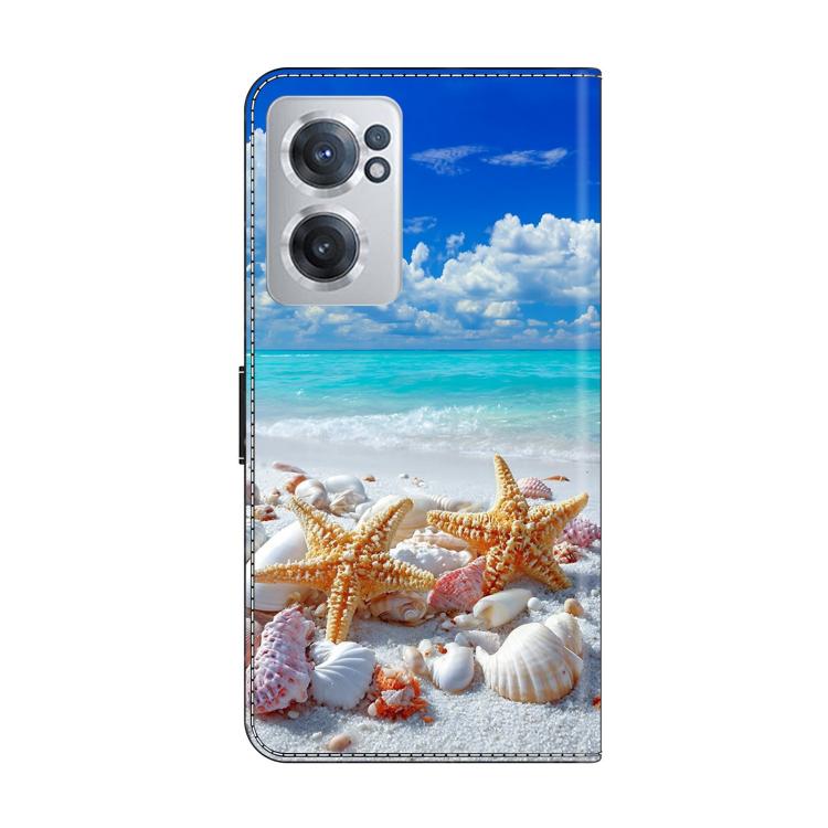 For OnePlus Nord CE 2 5G Crystal-Like Painted Vegan Leather Phone Case