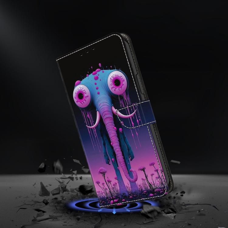 For OPPO A16 Crystal-Like Painted Vegan Leather Phone Case