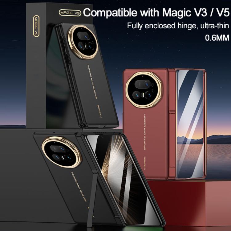For Honor Magic V5 GKK Integrated Ultra-thin Magnetic Folding Phone Case