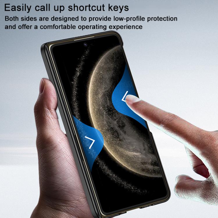 For Huawei Mate X6 GKK Change to 17 Pro Series Vegan Leather Magnetic Phone Case