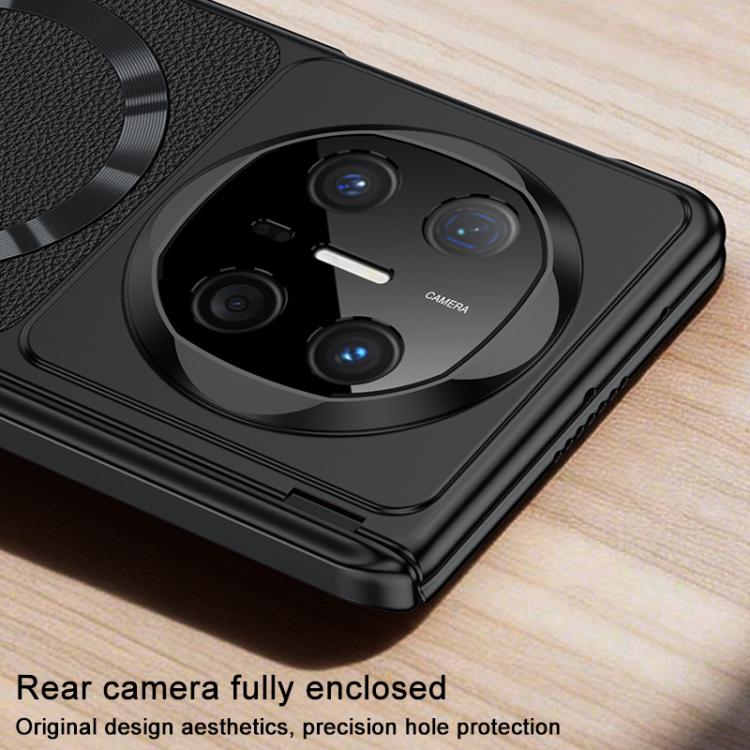 For Huawei Mate X6 GKK Change to 17 Pro Series Vegan Leather Magnetic Phone Case