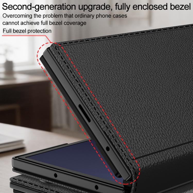 For Galaxy Z TriFold GKK Integrated Full Cover Flip Phone Case with Slotted Holder