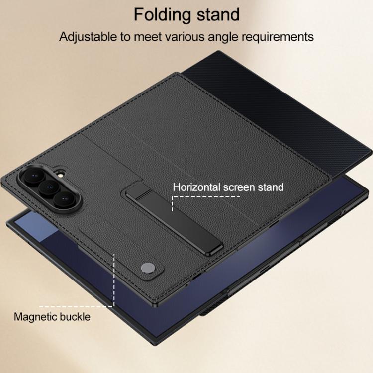 For Galaxy Z TriFold GKK Integrated Full Cover Flip Phone Case with Slotted Holder