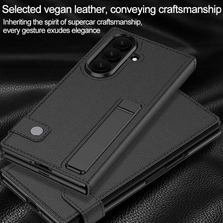 For Galaxy Z TriFold GKK Integrated Full Cover Flip Phone Case with Slotted Holder