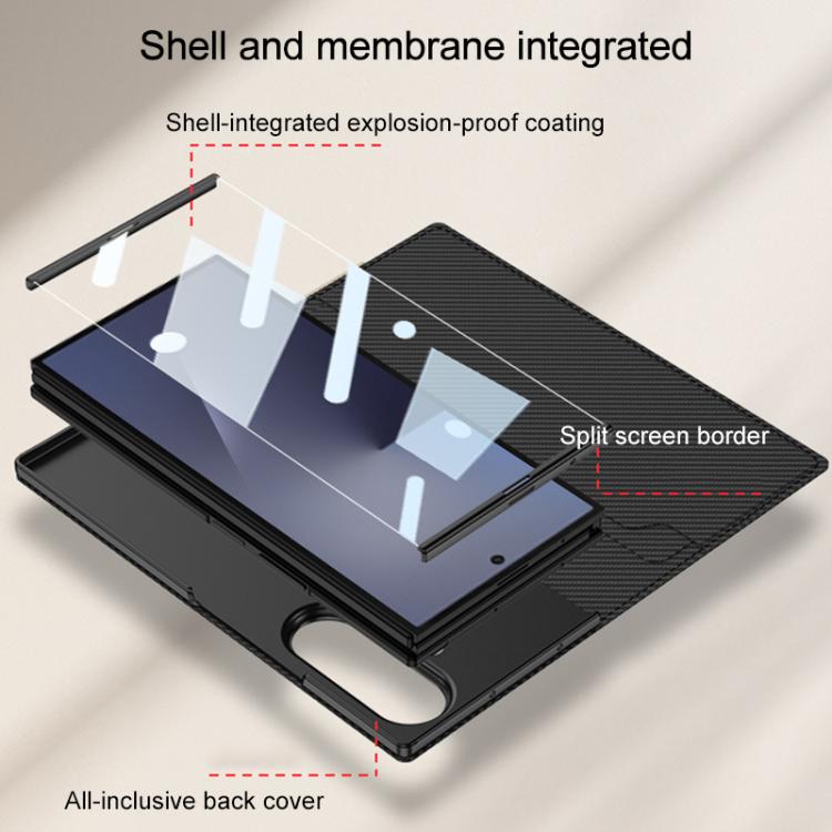 For Galaxy Z TriFold GKK Integrated Full Cover Flip Phone Case with Slotted Holder
