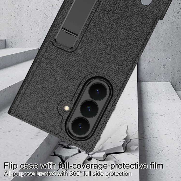 For Galaxy Z TriFold GKK Integrated Full Cover Flip Phone Case with Slotted Holder