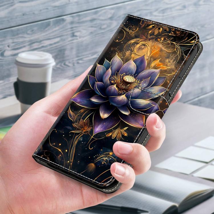 For Redmi K70E Crystal-Like Painted Vegan Leather Phone Case