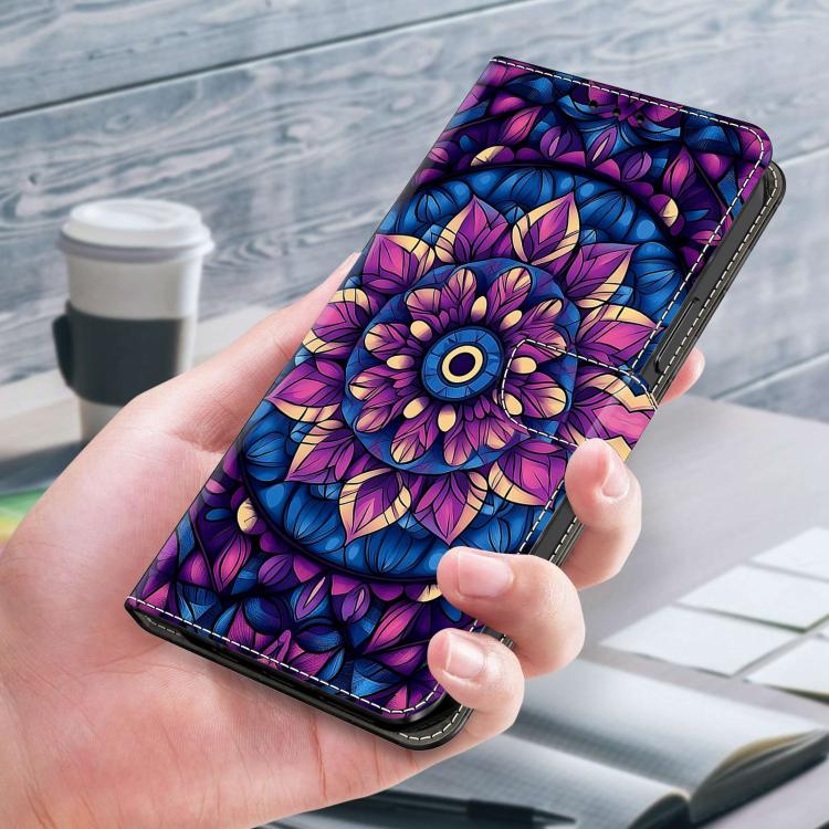For Redmi K70E Crystal-Like Painted Vegan Leather Phone Case