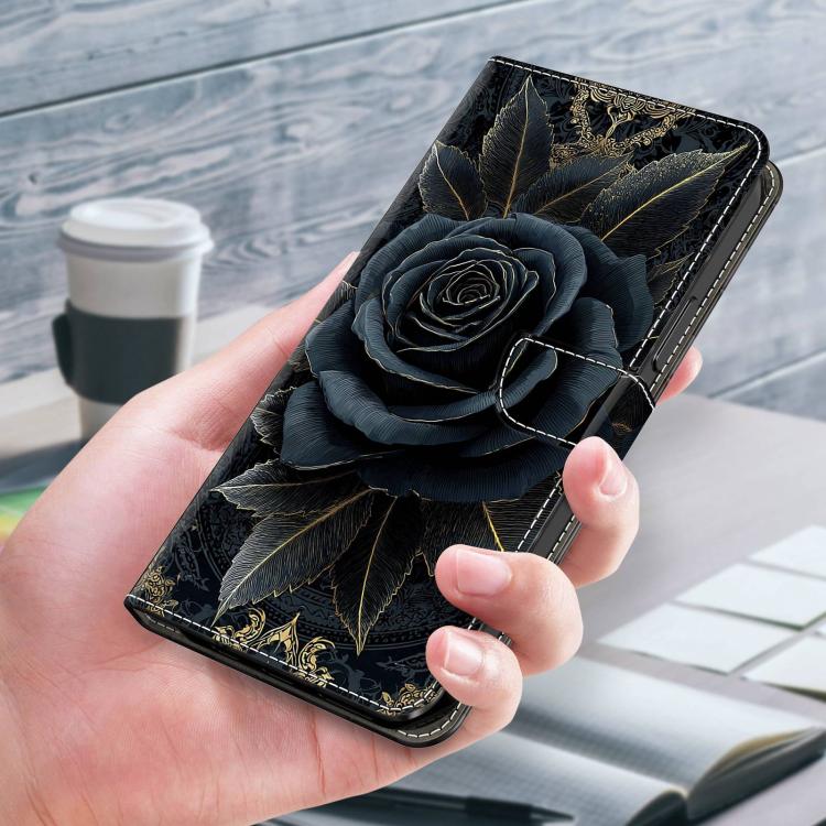 For Redmi K70E Crystal-Like Painted Vegan Leather Phone Case