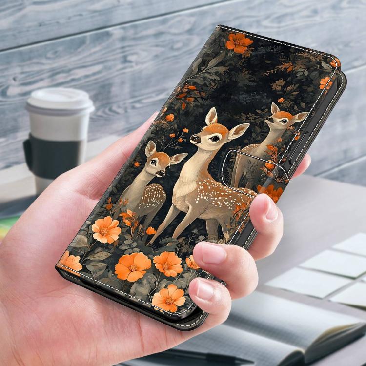 For Redmi K70E Crystal-Like Painted Vegan Leather Phone Case