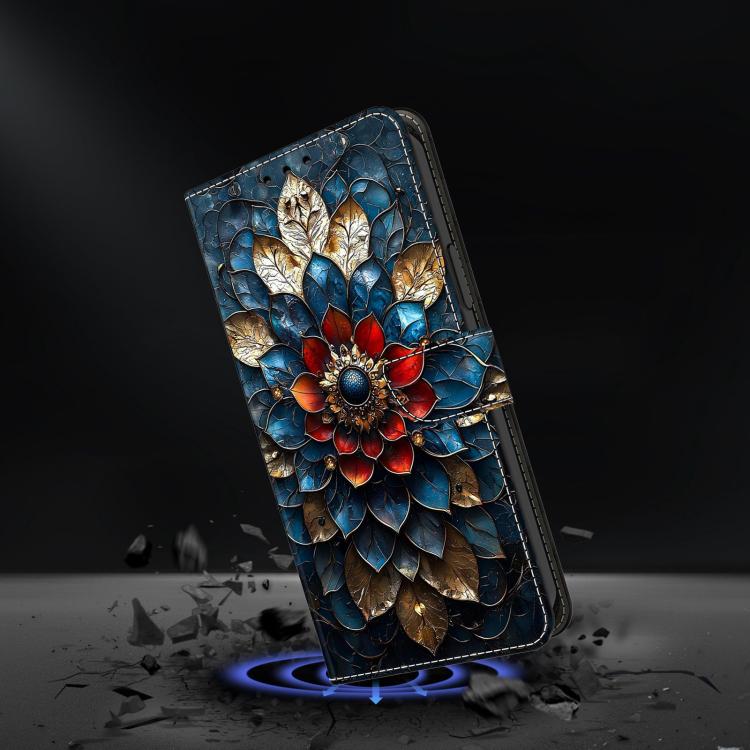 For Redmi K70E Crystal-Like Painted Vegan Leather Phone Case
