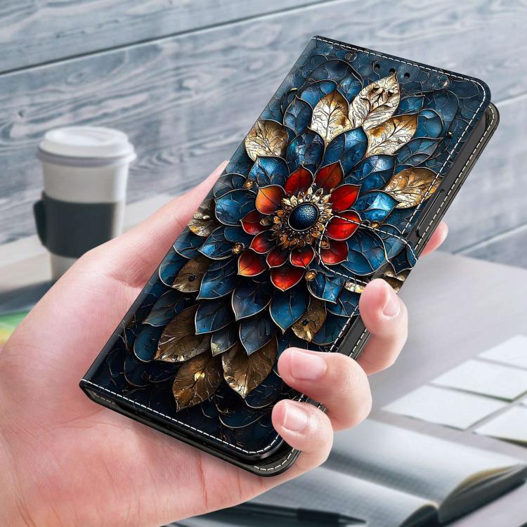 For Redmi K70E Crystal-Like Painted Vegan Leather Phone Case