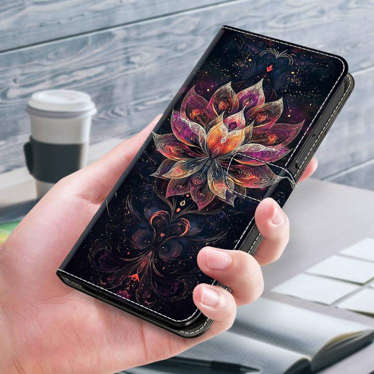 For Redmi K70E Crystal-Like Painted Vegan Leather Phone Case