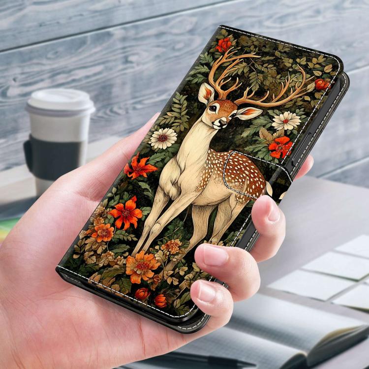 For Redmi K70E Crystal-Like Painted Vegan Leather Phone Case