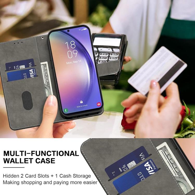 For Redmi K70E Crystal-Like Painted Vegan Leather Phone Case