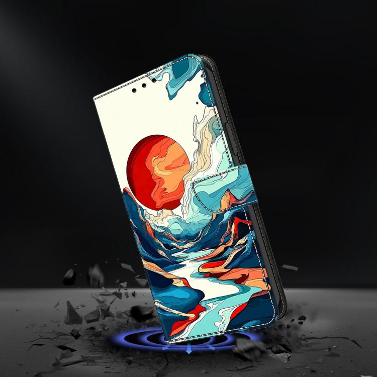 For Redmi K70E Crystal-Like Painted Vegan Leather Phone Case