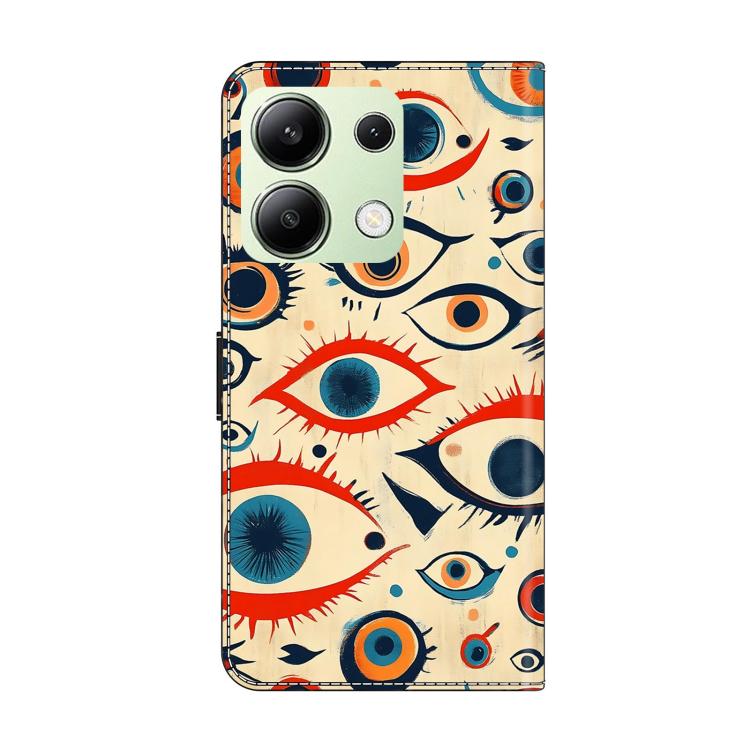 For Redmi Note 13 4G Crystal-Like Painted Vegan Leather Phone Case
