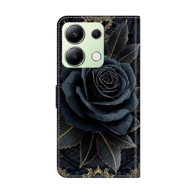 For Redmi Note 13 4G Crystal-Like Painted Vegan Leather Phone Case