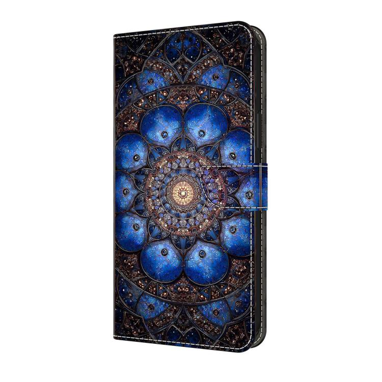 For Redmi Note 13 4G Crystal-Like Painted Vegan Leather Phone Case