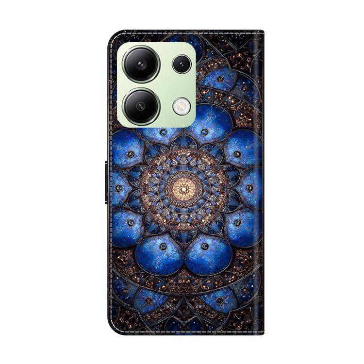 For Redmi Note 13 4G Crystal-Like Painted Vegan Leather Phone Case
