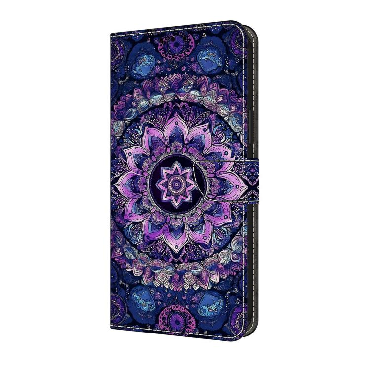 For Redmi Note 13 4G Crystal-Like Painted Vegan Leather Phone Case