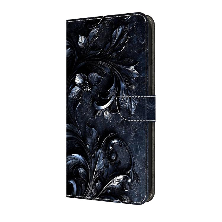 For Redmi Note 13 4G Crystal-Like Painted Vegan Leather Phone Case