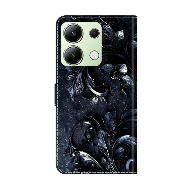 For Redmi Note 13 4G Crystal-Like Painted Vegan Leather Phone Case