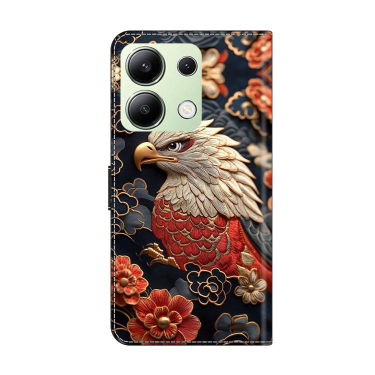 For Redmi Note 13 4G Crystal-Like Painted Vegan Leather Phone Case