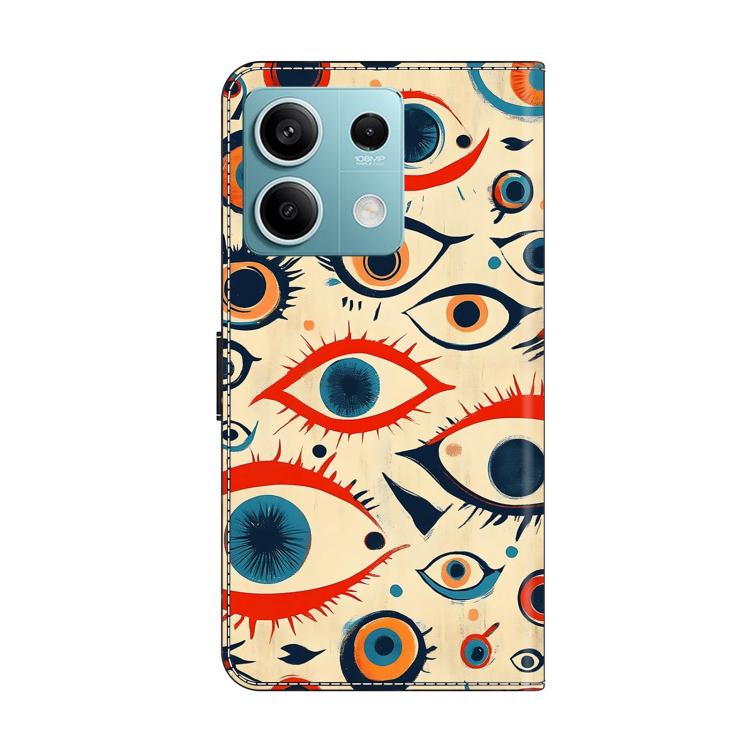 For Redmi Note 13 Crystal-Like Painted Vegan Leather Phone Case