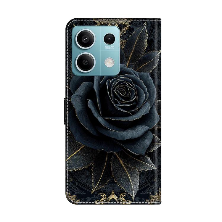 For Redmi Note 13 Crystal-Like Painted Vegan Leather Phone Case
