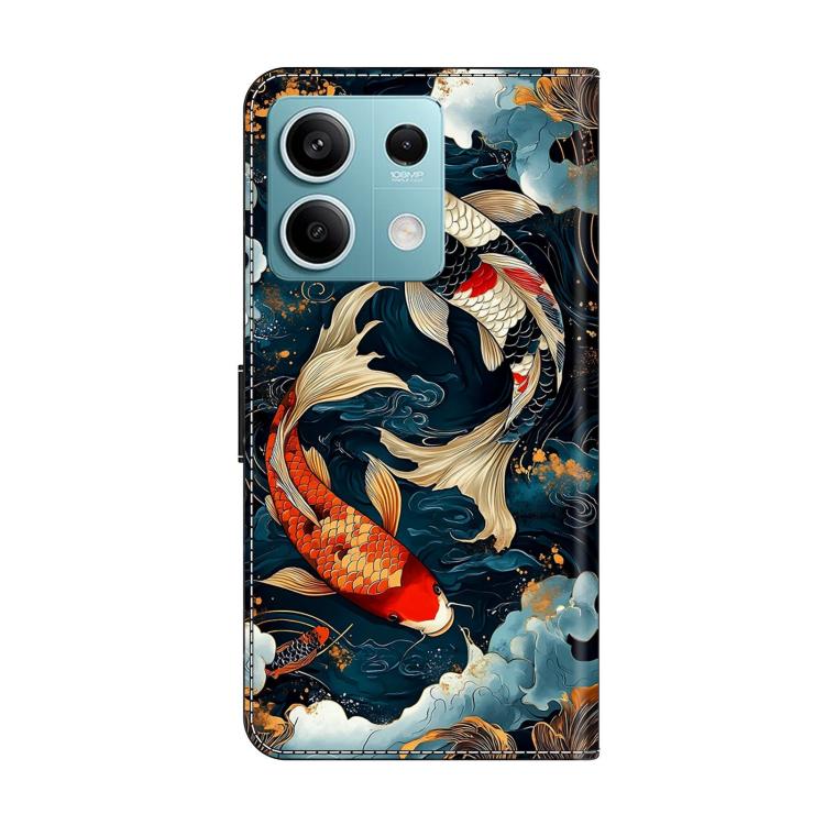 For Redmi Note 13 Crystal-Like Painted Vegan Leather Phone Case