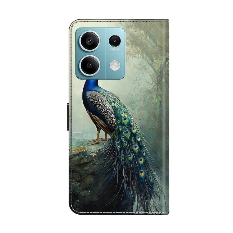 For Redmi Note 13 Crystal-Like Painted Vegan Leather Phone Case