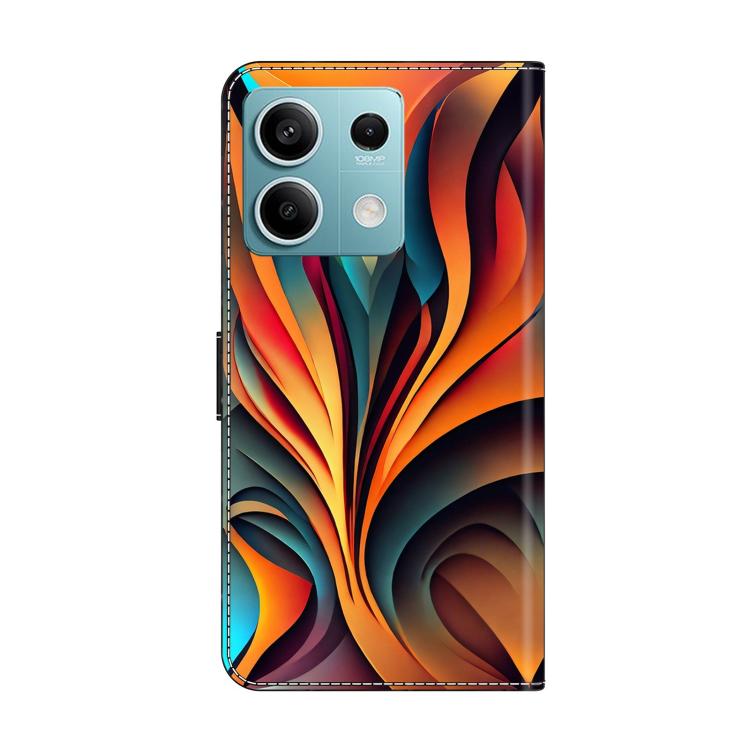 For Redmi Note 13 Crystal-Like Painted Vegan Leather Phone Case