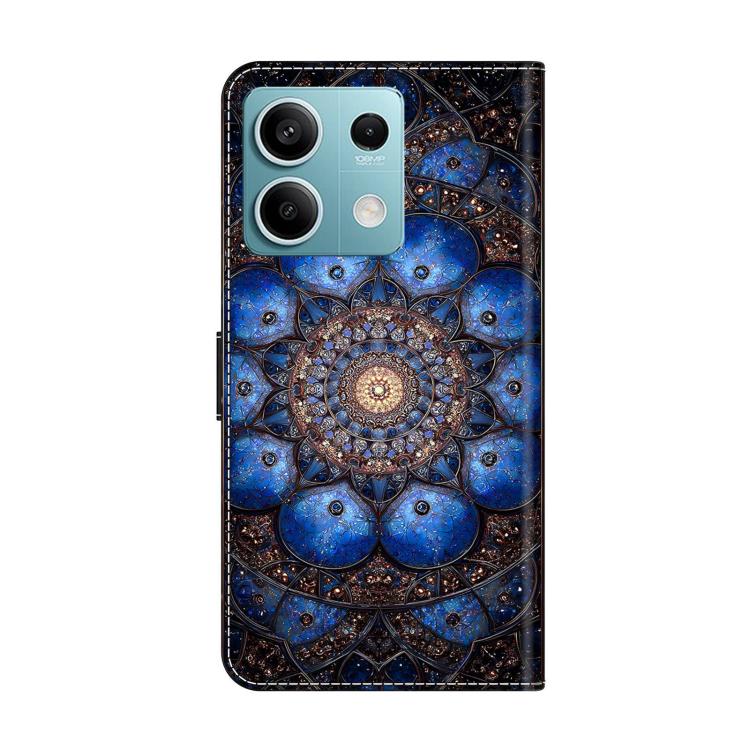 For Redmi Note 13 Crystal-Like Painted Vegan Leather Phone Case