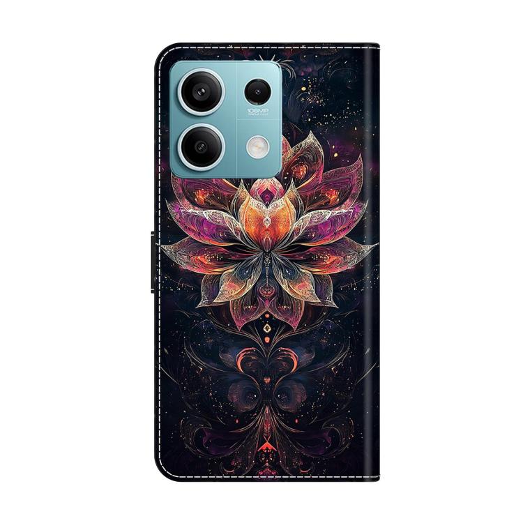 For Redmi Note 13 Crystal-Like Painted Vegan Leather Phone Case