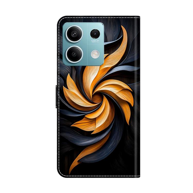 For Redmi Note 13 Crystal-Like Painted Vegan Leather Phone Case