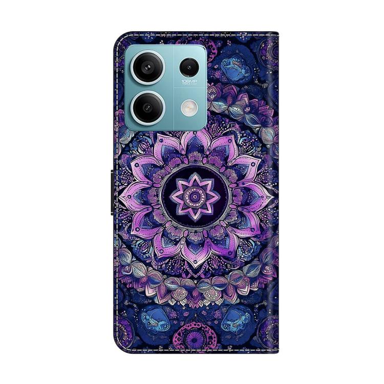 For Redmi Note 13 Crystal-Like Painted Vegan Leather Phone Case
