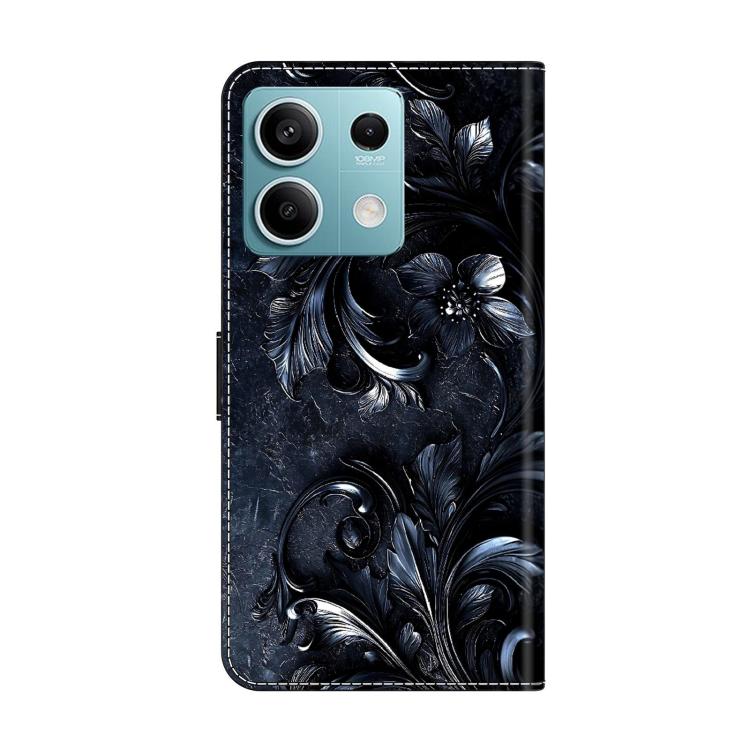 For Redmi Note 13 Crystal-Like Painted Vegan Leather Phone Case