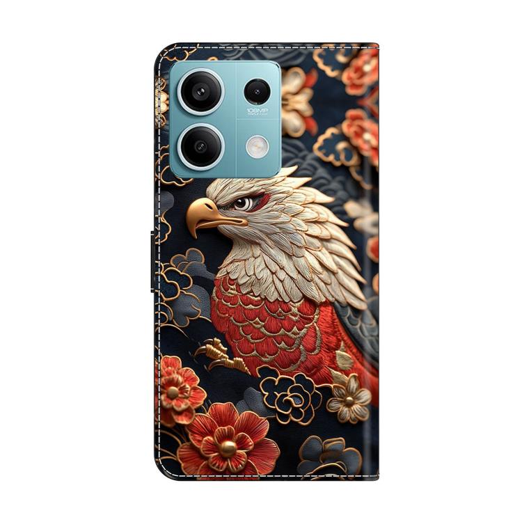 For Redmi Note 13 Crystal-Like Painted Vegan Leather Phone Case