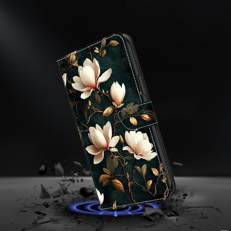 For Redmi Note 13 Pro+ Crystal-Like Painted Vegan Leather Phone Case