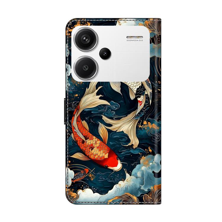 For Redmi Note 13 Pro+ Crystal-Like Painted Vegan Leather Phone Case