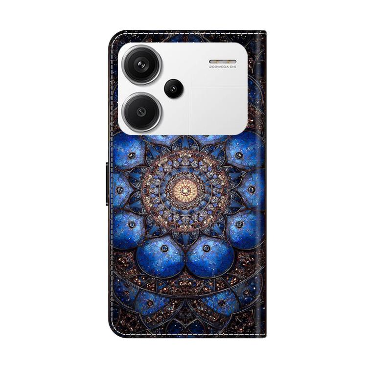 For Redmi Note 13 Pro+ Crystal-Like Painted Vegan Leather Phone Case