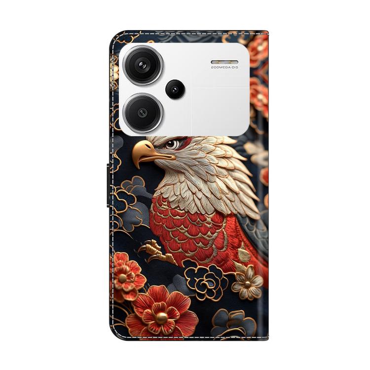 For Redmi Note 13 Pro+ Crystal-Like Painted Vegan Leather Phone Case