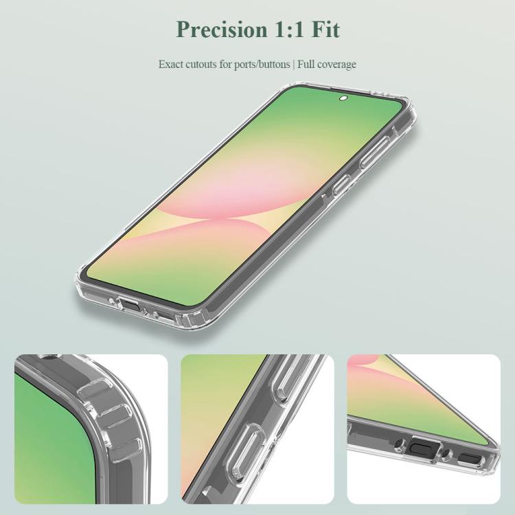 For Galaxy A56 5G LeReach TOC Clear Series Dual-Composite Armor TPU + Acrylic Shockproof Phone Case