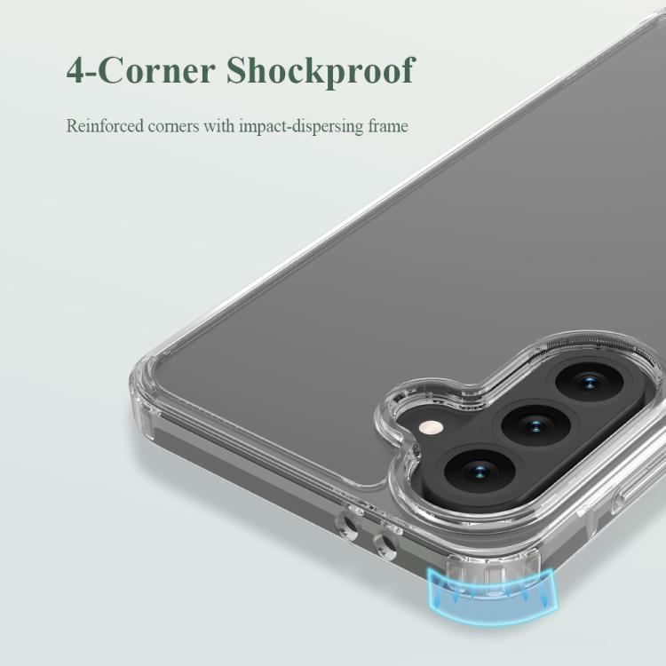 For Galaxy A56 5G LeReach TOC Clear Series Dual-Composite Armor TPU + Acrylic Shockproof Phone Case