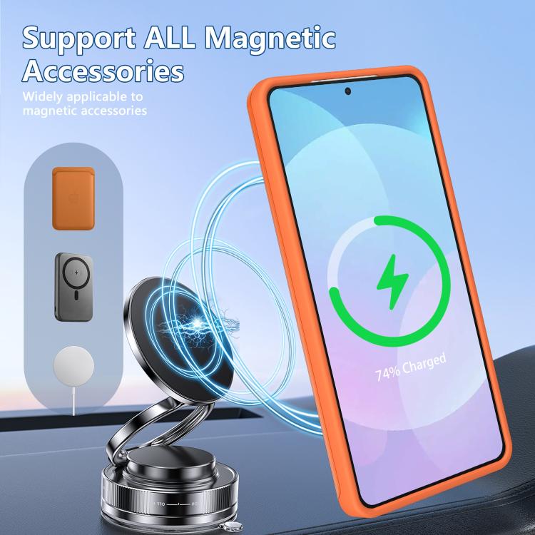 For Galaxy S26 5G Metal Camera Holder Skin Matte Magnetic Phone Case