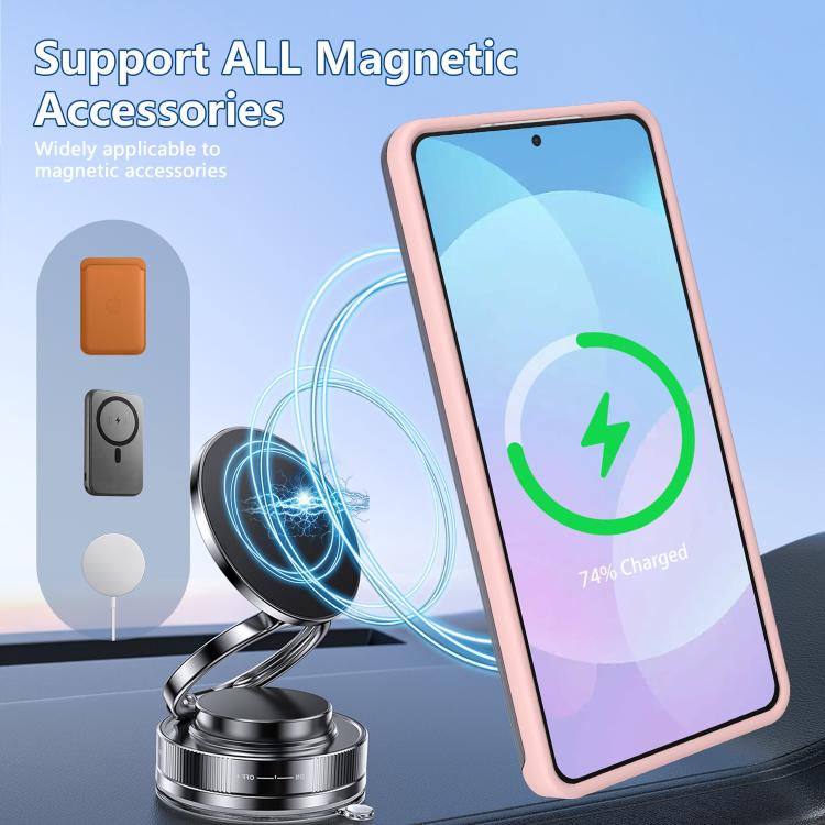 For Galaxy S26 5G Metal Camera Holder Skin Matte Magnetic Phone Case